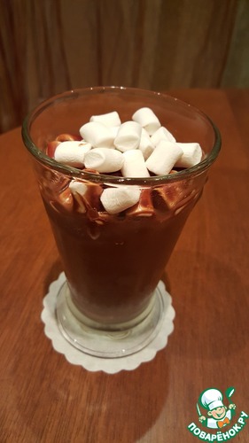 Шоколадно-зефирное мороженное