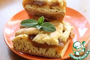 Рецепт Песочный пирог с яблочным вареньем "Нежный"