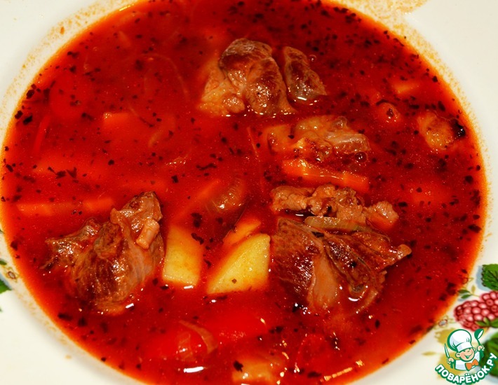 Рецепт: Суп из баранины Средиземноморский