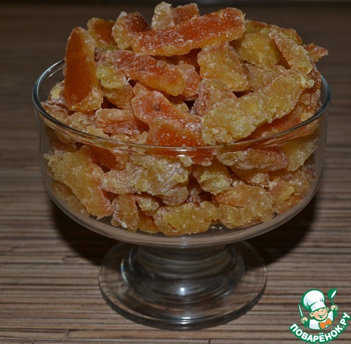 Цукаты из апельсиновых корочек