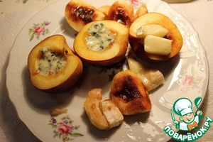 Рецепт Персики или груши, запеченные с сыром