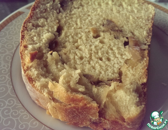 Рецепт: Луковый хлеб на сыворотке