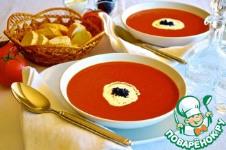 Рецепт: Томатный суп “Кровавая Мэри”