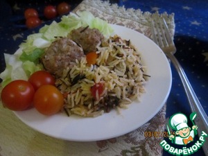 Рецепт Рагу с рисом и фрикадельками по-восточному