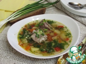 Рецепт Овощной суп со свининой