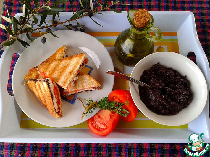 Оливковая паста с каперсами и вялеными томатами – кулинарный рецепт