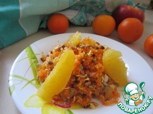 Рецепт Необычный салат из моркови с семенами подсолнечника
