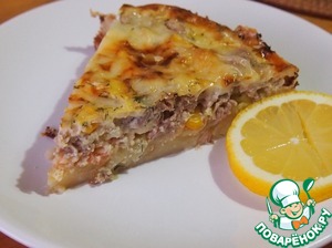 Рецепт Картофельный пирог с тунцом