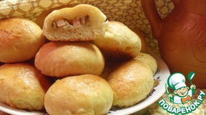 Рецепт Мини-пирожки с грибами и ветчиной