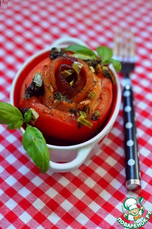 Рецепт Лосось, запеченный в томатах по-зандвоортски