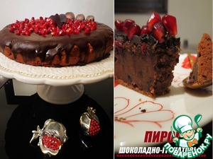 Рецепт Шоколадно-гранатовый пирог
