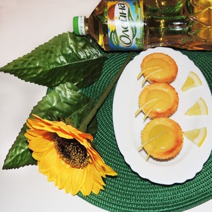 Рецепт Лимонные мини-чизы на блинчиках