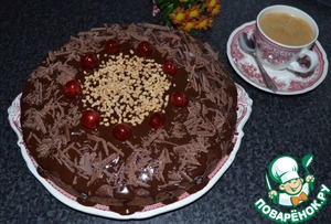 Рецепт Шоколадный пирог с грушами и амаретто