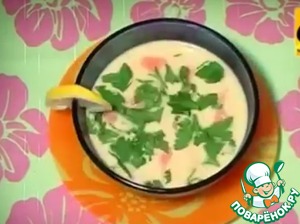 Рецепт Сливочный суп из семги за 20 минут