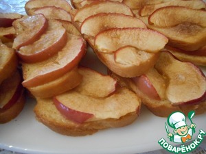 Рецепт Сладкие бутерброды с яблоками и шарлотка