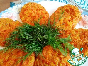 Рецепт Веганские морковные котлеты с отрубями