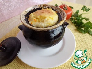 Рецепт Суп с нутом и сырным суфле