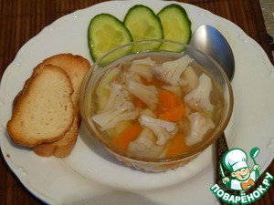 Суп из цветной капусты постный рецепт с фото