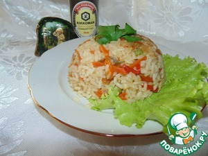 Рецепт Рис с соевым соусом и овощами