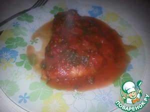 Рецепт Куриные грудки под томатным соусом