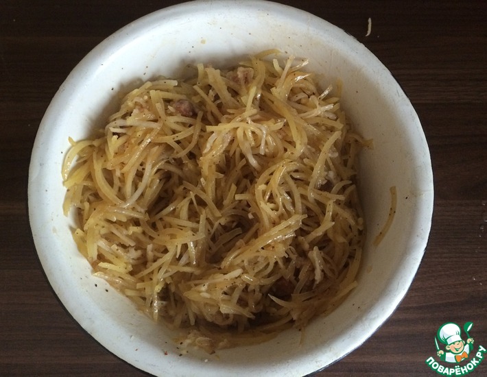 Рецепт: Картофель с мясом по-корейски