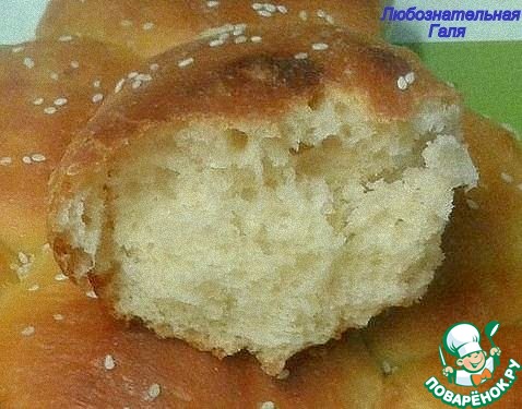 "Пшенные булочки к завтраку" по рецепту Алины (em_coval)