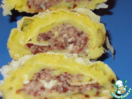 пирог из лаваша и картофеля