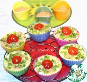 Рецепт Мясные кексы с начинкой из смеси Басмати