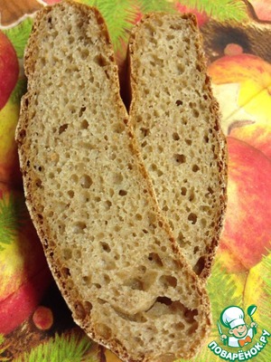 Рецепт Бездрожжевой хлеб из цельнозерновой муки спельты