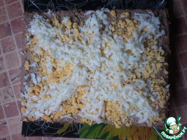 Закусочный "Наполеон" по рецепту xvostik312 https://www.povarenok.ru/recipes/show/51371/