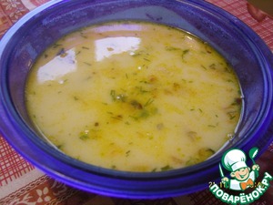Рецепт Сырный суп с лососем