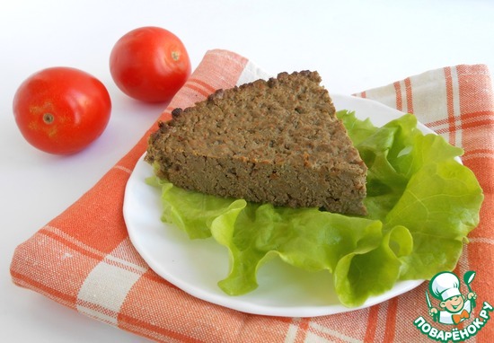 Запеканка из печени с овощами