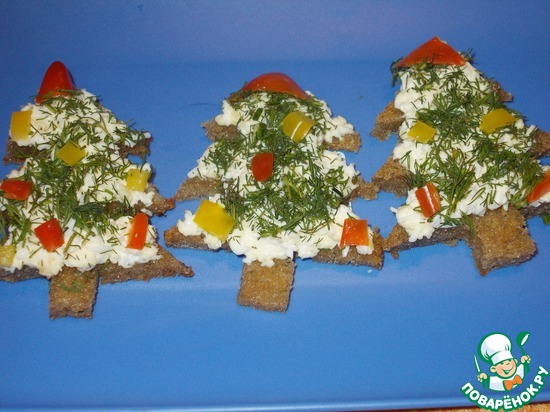 закуска " Елки по городу мчатся"