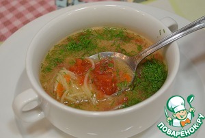 Рецепт Томатный суп с лапшой