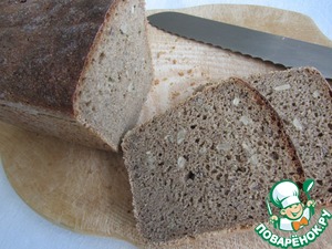 Рецепт Цельнозерновой пшеничный хлеб на ржаной закваске
