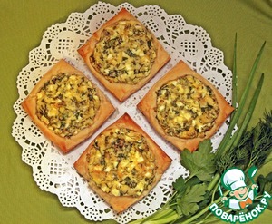 Рецепт Ленивые пирожки со свежей зеленью