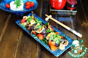 Все, кто пробовал, в восторге: азиатский салат с грибами и баклажанами на зиму