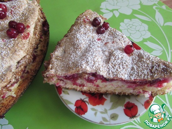 Красносмородиновый пирог с кокосом по рецепту Kleine Hase https://www.povarenok.ru/recipes/show/66781/