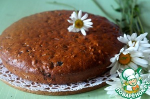Рецепт Постный кофейный пирог с черносливом