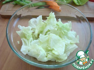 Салат с листовым салатом и курицей: пошаговый рецепт с фото