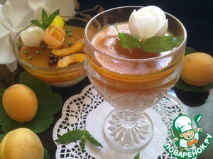 Рецепт Медовая панна котта с абрикосовым желе