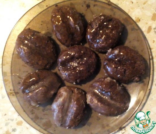 шоколадно - кофейное овсяное печенье