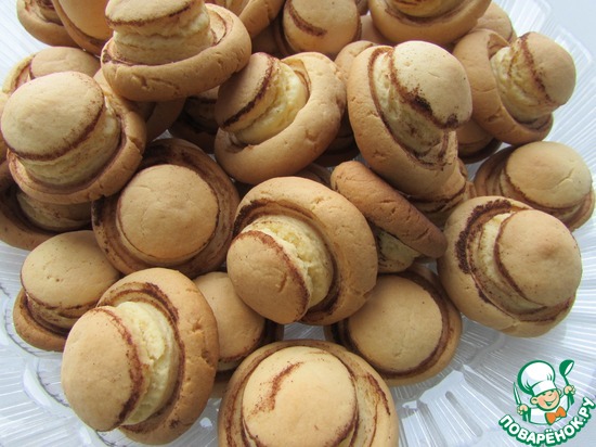 Печенье "Грибочки" по рецепту Svetlana Metaxa https://www.povarenok.ru/recipes/show/101171/