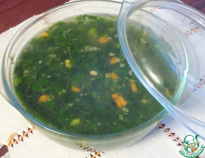 Рецепт: Щи зеленые с крапивой