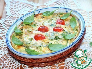 Рецепт Кабачковая запеканка со сливочным сыром