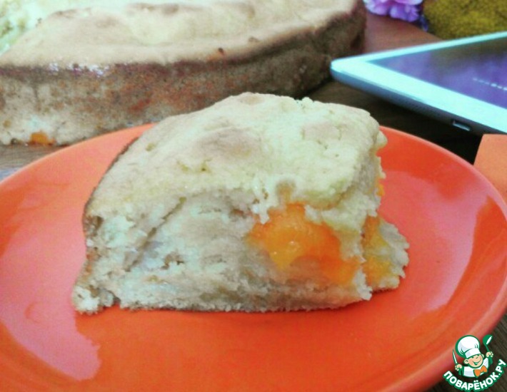 Рецепт: Простой пирог из абрикосов
