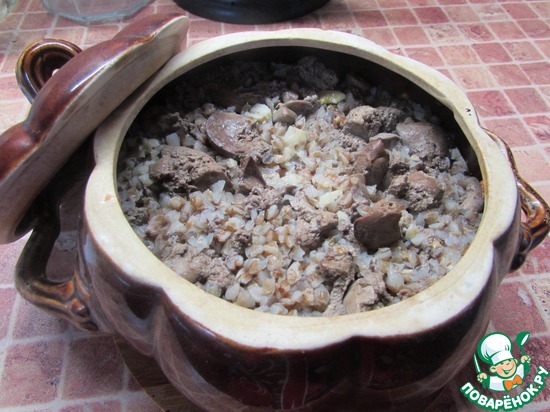 Гречневая каша с печенью по рецепту Nienulka https://www.povarenok.ru/recipes/show/108854/