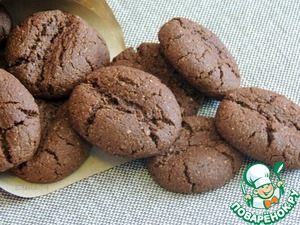 Рецепт Шоколадно-кофейное овсяное печенье