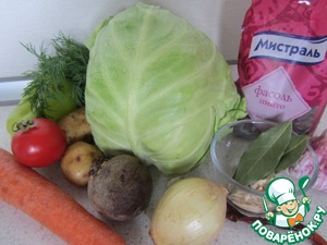 Свекольник с фасолью