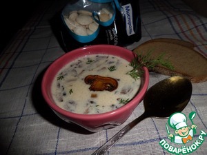 Рецепт Суп с белой фасолью и грибами